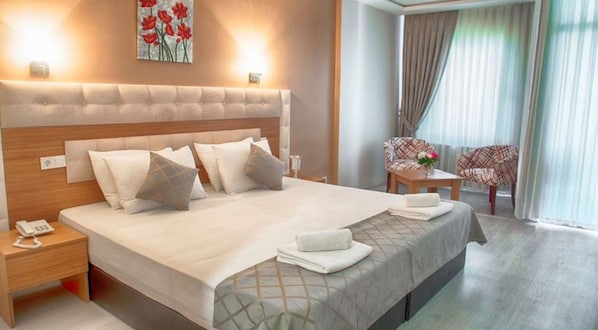 Habitación estándar con 1 cama matrimonial o 2 individuales | Minibar, escritorio y wifi gratis