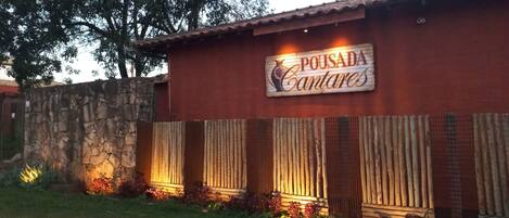 A szálláshely homlokzata