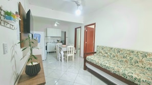 Family Apartment | Living area | 32-inch flat-screen TV with digital channels, TV