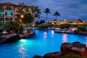 A heated pool
