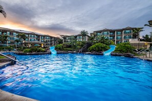 A heated pool
