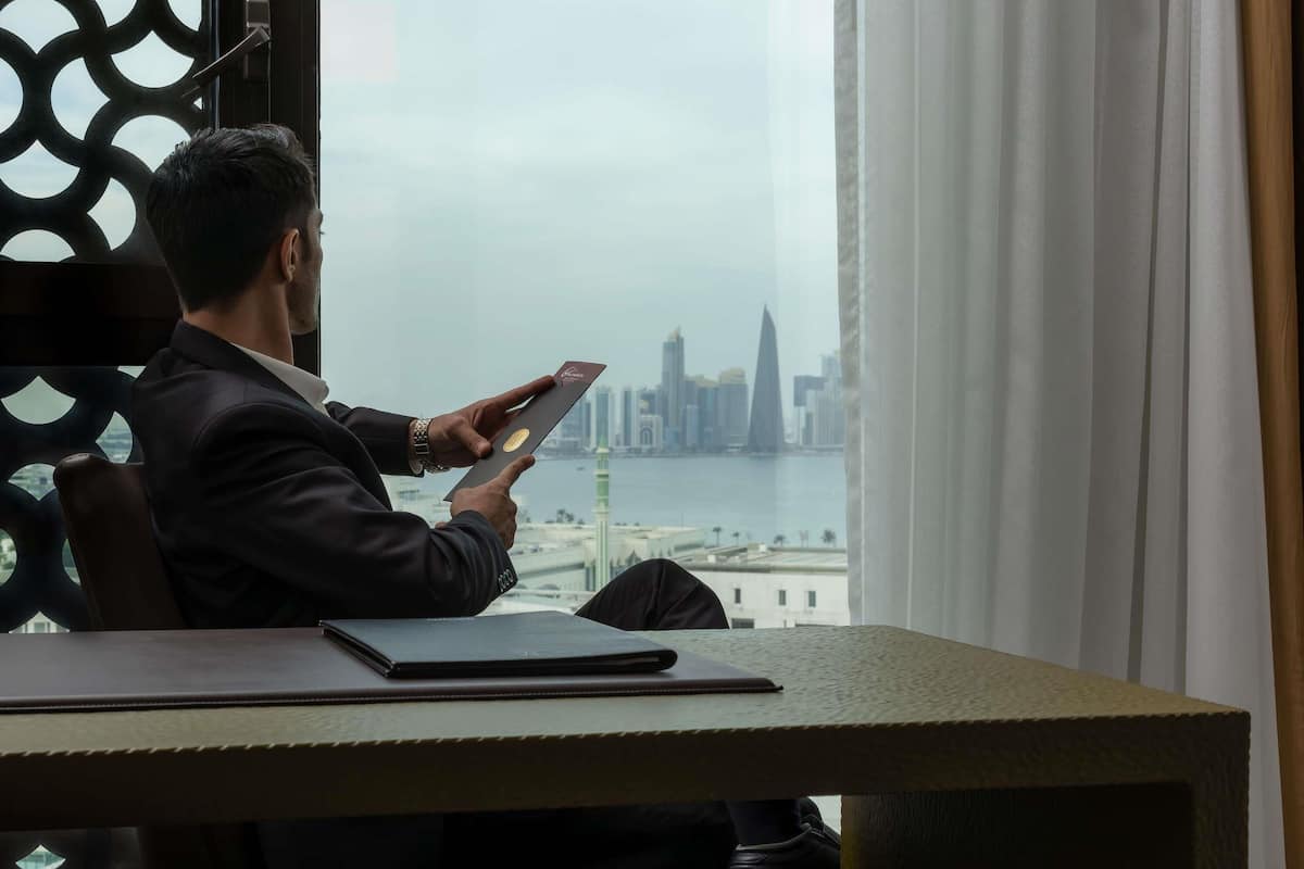 Superior Room, 1 King Bed (Corniche View) | Premium bedding, minibar, in-room safe, individually decorated