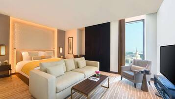 Ropa de cama de alta calidad y minibar