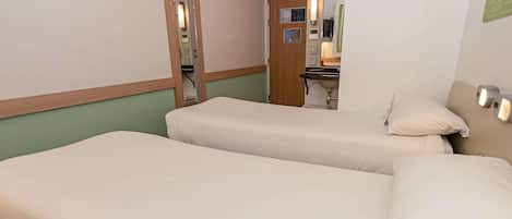 Standard Twin Room, 2 Single Beds | Desk, soundproofing, free WiFi, bed sheets