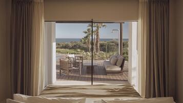 Suite Sea View Private Pool | Hochwertige Bettwaren, Daunenbettdecken, Minibar, Zimmersafe