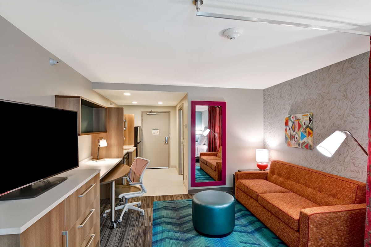 Desk, blackout curtains, iron/ironing board, free WiFi