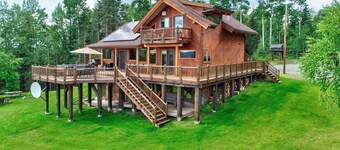 Forever views from HOT TUB overlooking Kenai National Wildlife Refuge near river