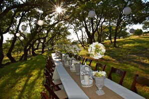 Espace banquet en plein air