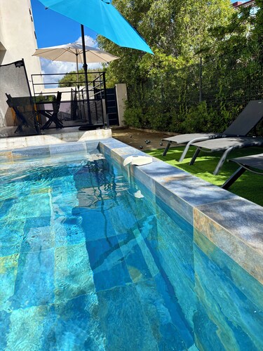 Villa la schooner air-conditioned swimming pool 5 minutes walk from the beach of sete