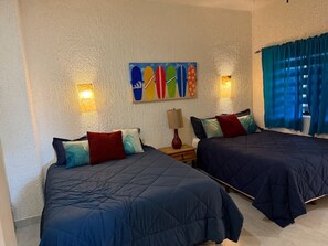 2 bedrooms, iron/ironing board, WiFi, bed sheets