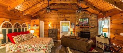 Wow! Amazing Decor And Gorgeous Hardwoods Throughout This Wonderful Cabin!