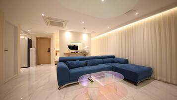 Private Party Room | Down comforters, individually decorated, desk, blackout drapes