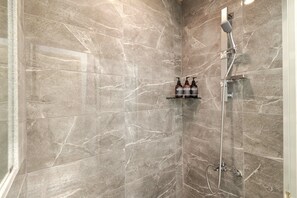 Superior Studio Suite, 3 Bedrooms, Non Smoking, City View | Bathroom shower - Willow House Hongdae (Seoul)