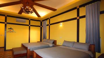 Elite Quadruple Room (303) | Individually decorated, individually furnished, desk, blackout curtains