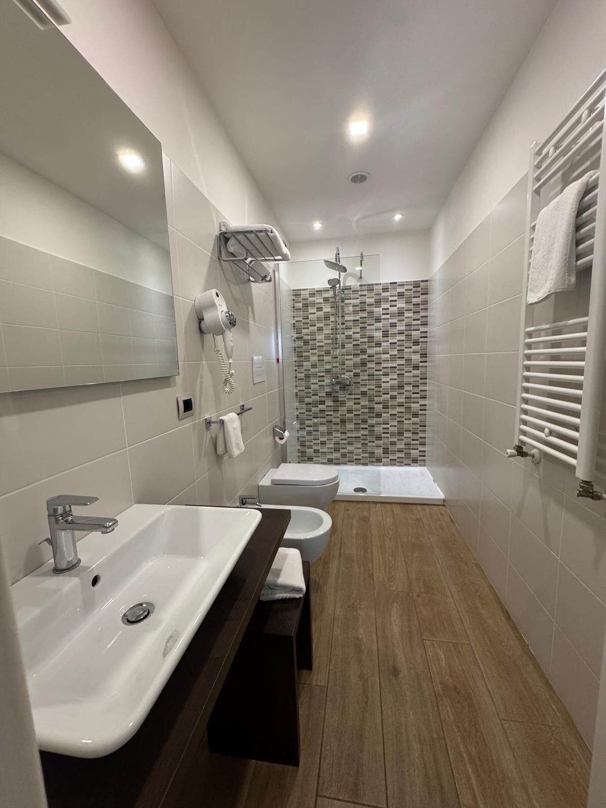 Artículos de tocador gratuitos, secador de pelo, bidet, toallas