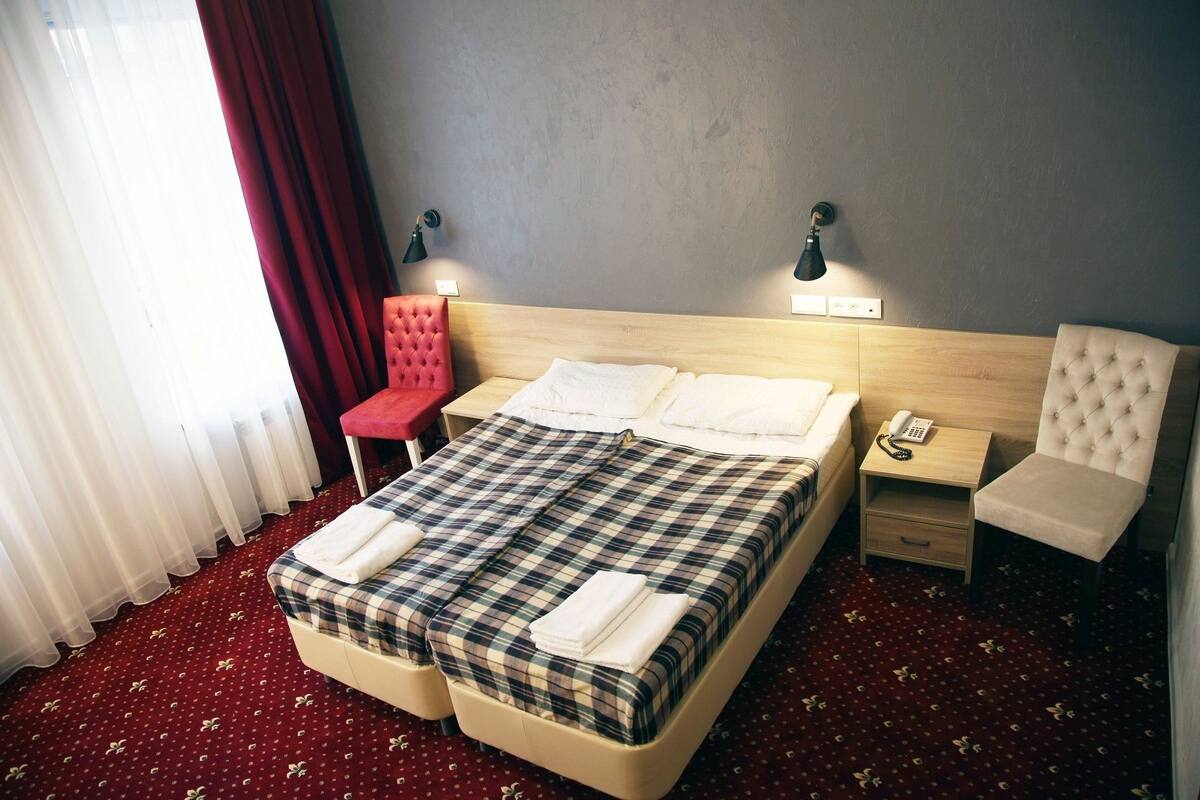 Blackout curtains, soundproofing, iron/ironing board, rollaway beds