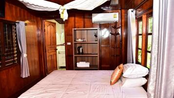 1 bedroom, blackout drapes, iron/ironing board, rollaway beds