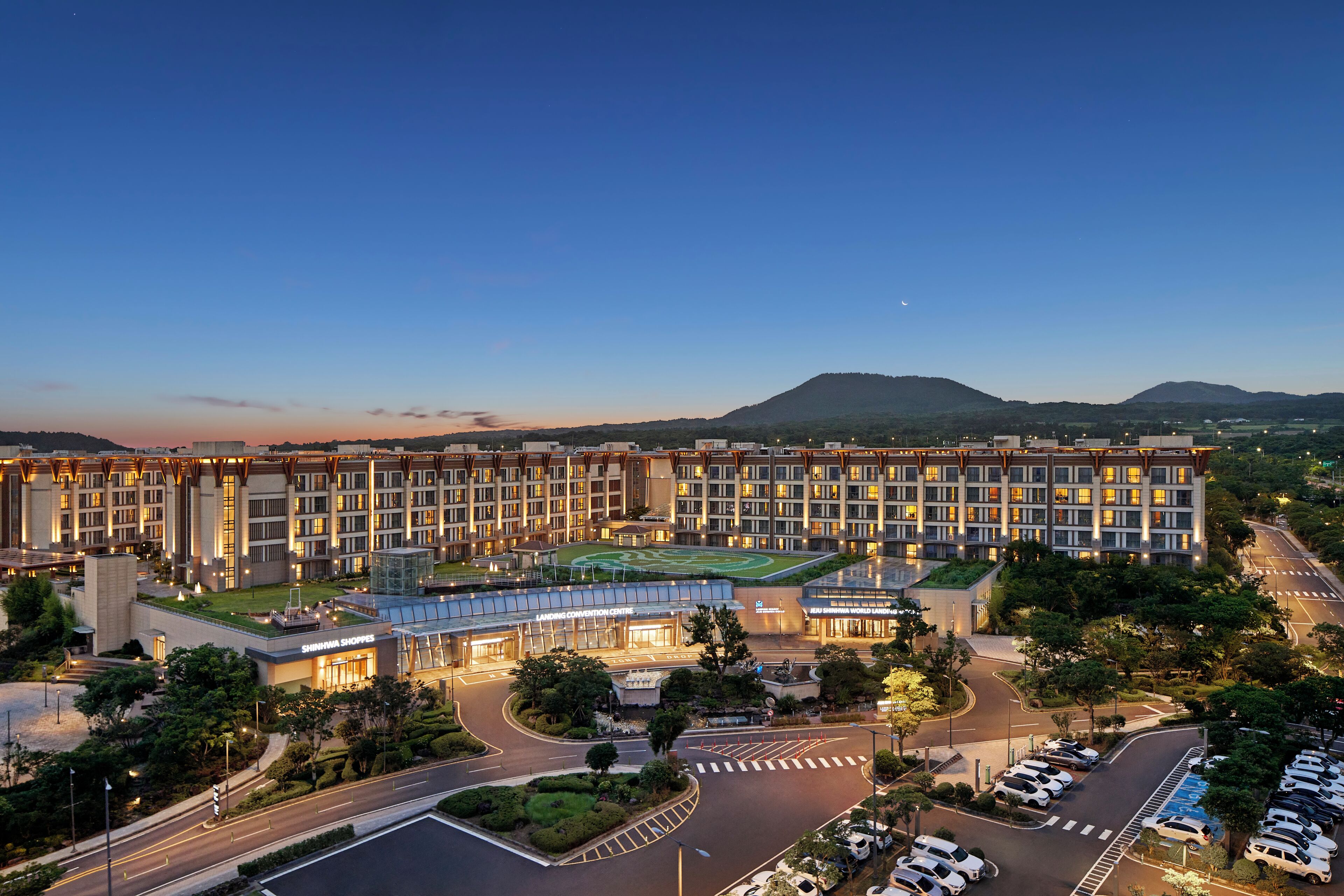Front of property – evening/night