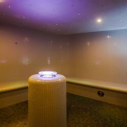Steam room, body treatments, aromatherapy, hot stone massages