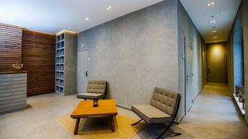 Steam room, body treatments, aromatherapy, hot stone massages