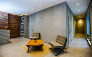 Steam room, body treatments, aromatherapy, hot stone massages