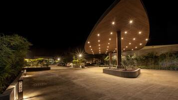 Front of property – evening/night