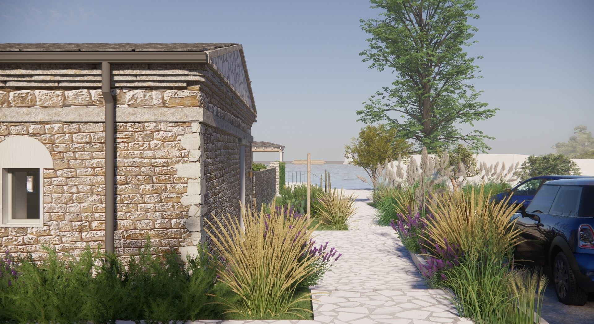 seasonal outdoor pool, pool umbrellas, pool loungers