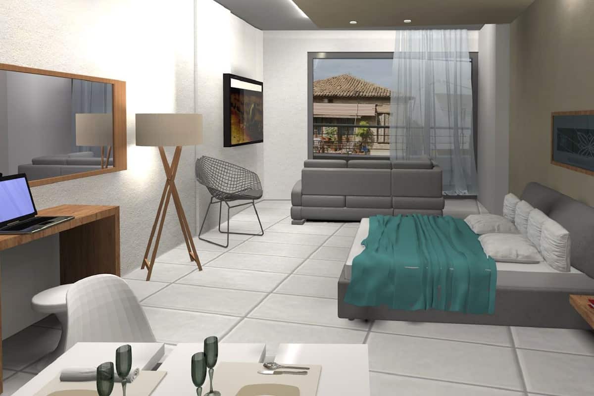 Deluxe tweepersoonskamer | 1 slaapkamer, luxe beddengoed, Select Comfort-bedden