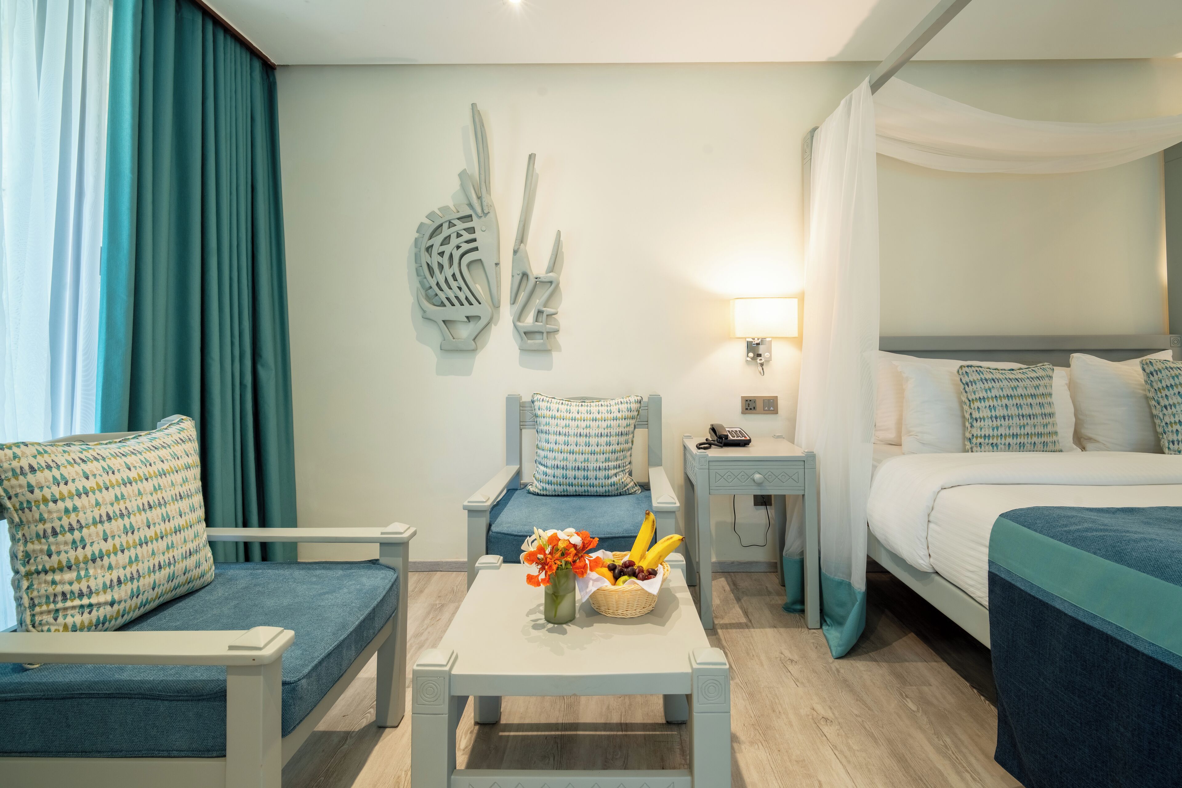 Double or Twin Room, Garden View | In-room safe, desk, blackout drapes, rollaway beds