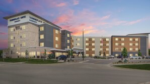 A multi-story hotel with a modern design, featuring a prominent sign for 'Townplace Suites Marriott'. - TownePlace Suites by Marriott Kansas City Liberty (Liberty)