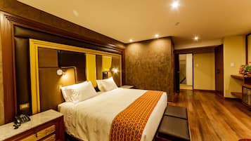 Deluxe suite, 1 kingsize bed | Donzen dekbedden, Select Comfort-bedden, een minibar