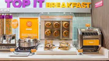 Gratis frukostbuffé varje dag