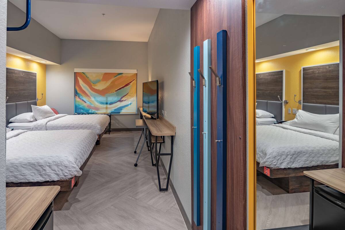 desk, blackout curtains, iron/ironing board, free wifi