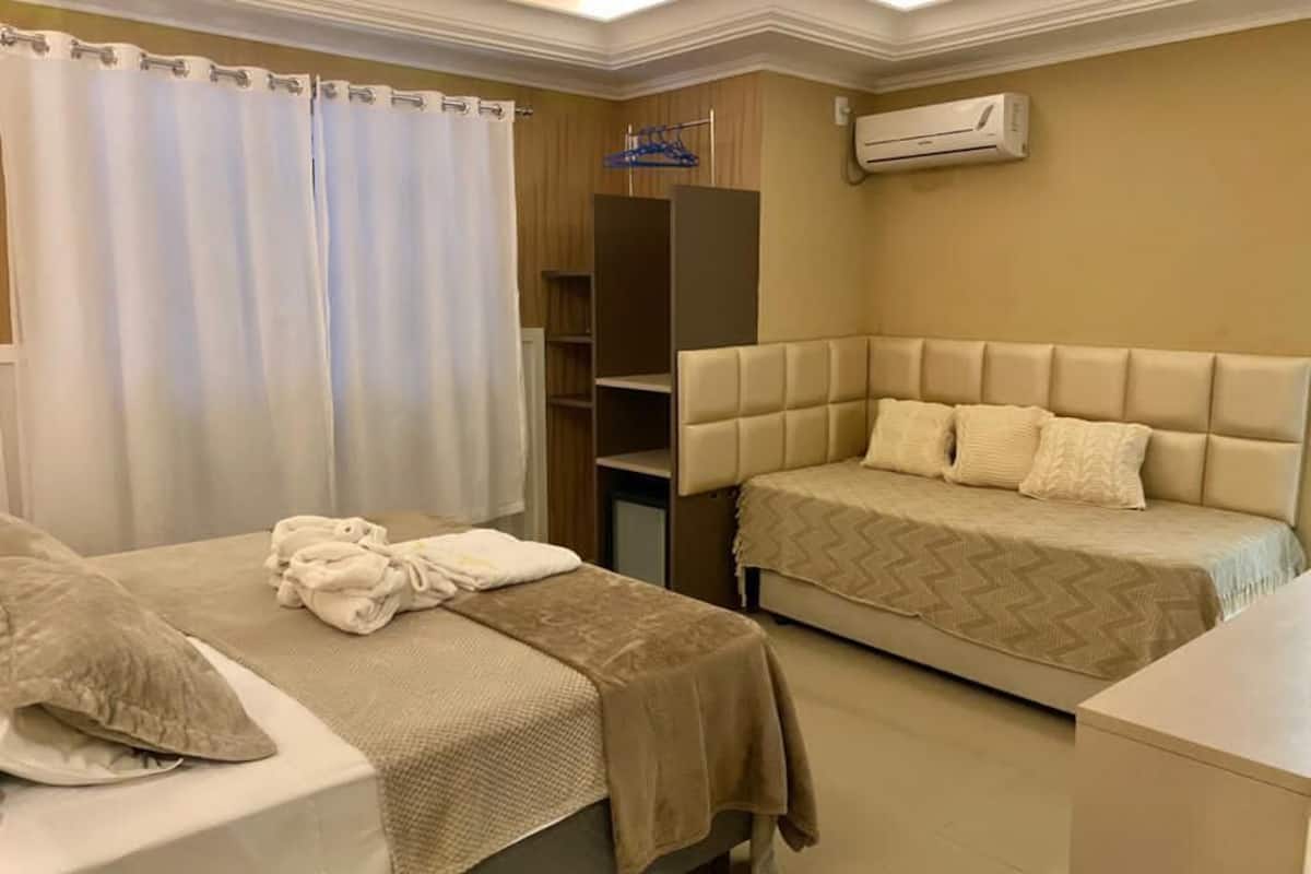 Minibar, blackout drapes, iron/ironing board, free WiFi