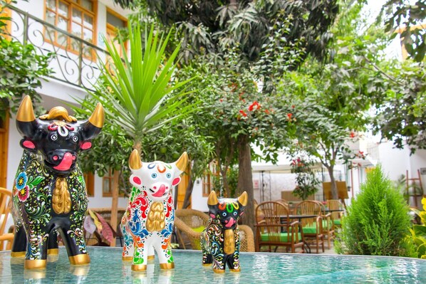 Terrace/patio - El Huerto Hostel (Ica)