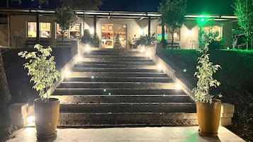 Front of property – evening/night