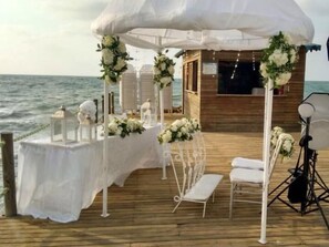 Zona para bodas al aire libre