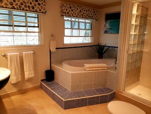 Hair dryer, towels, soap, toilet paper - Beachfront Apartment in St. Lawrence Gap - Close To Your Every Need (Dover)