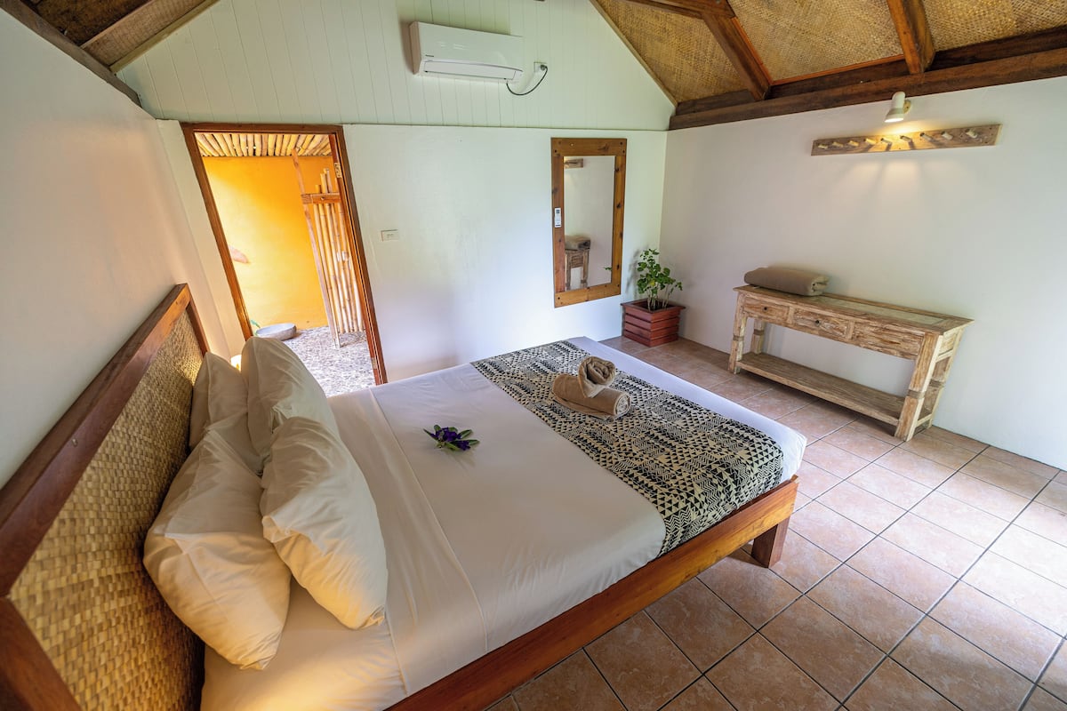 Cabin cơ bản, 1 phòng ngủ, không hút thuốc, quang cảnh vườn | 1 phòng ngủ, bộ trải giường
