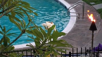 室外游泳池,池畔遮阳伞
