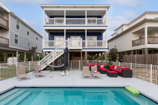 Piscina all'aperto, una piscina riscaldata