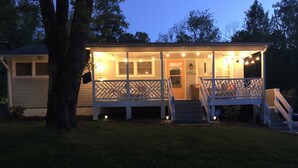 A house with a porch, steps, and a 'Welcome' sign. - Asheville Home - Walk To Everything! (Asheville)