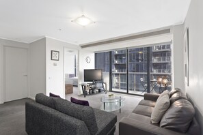 Apartment, 2 Bedrooms | Living area | Flat-screen TV, DVD player - Melbourne Tower (Southbank)