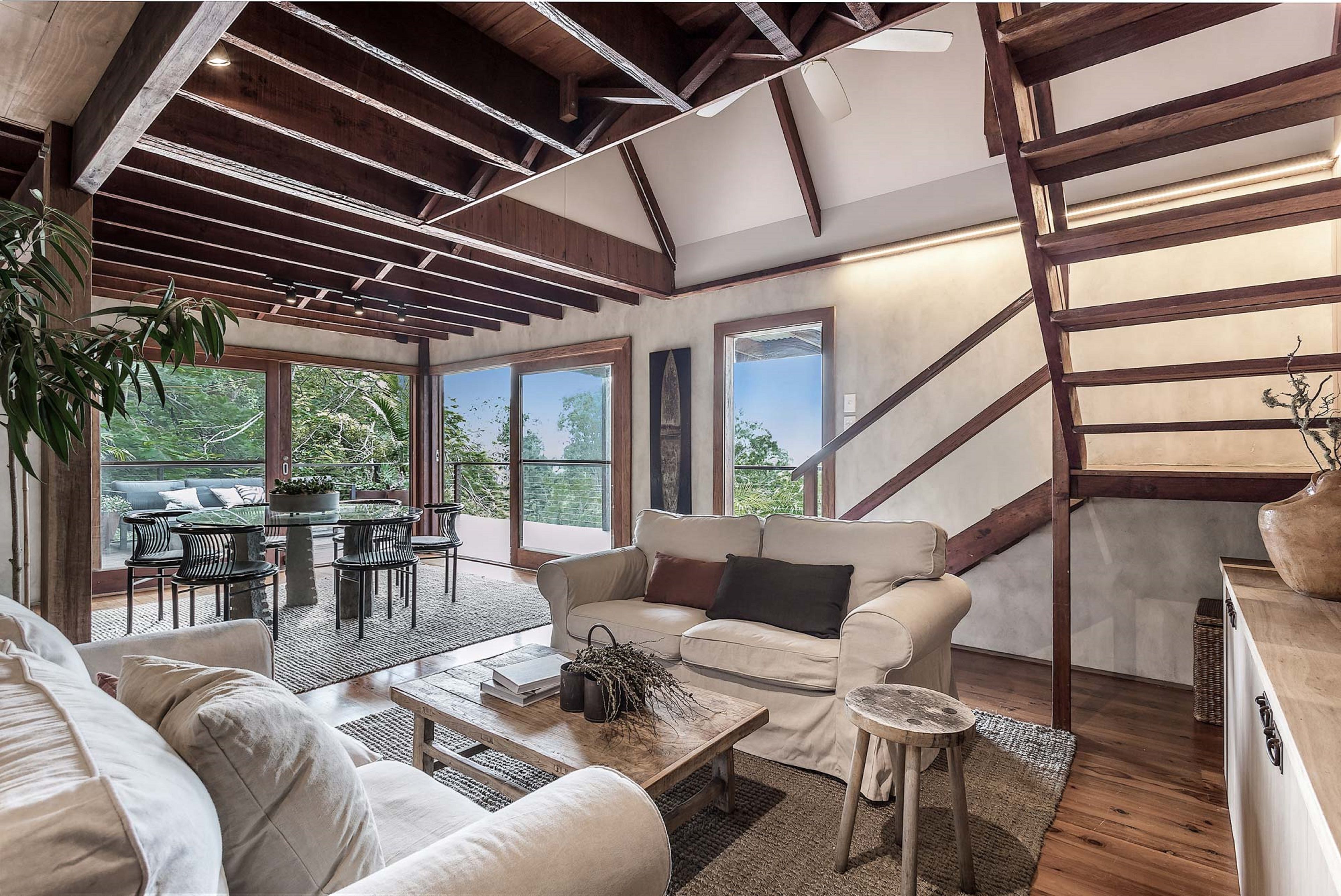 Eastern Rise Main House | Living room | Flat-screen TV, fireplace, DVD player