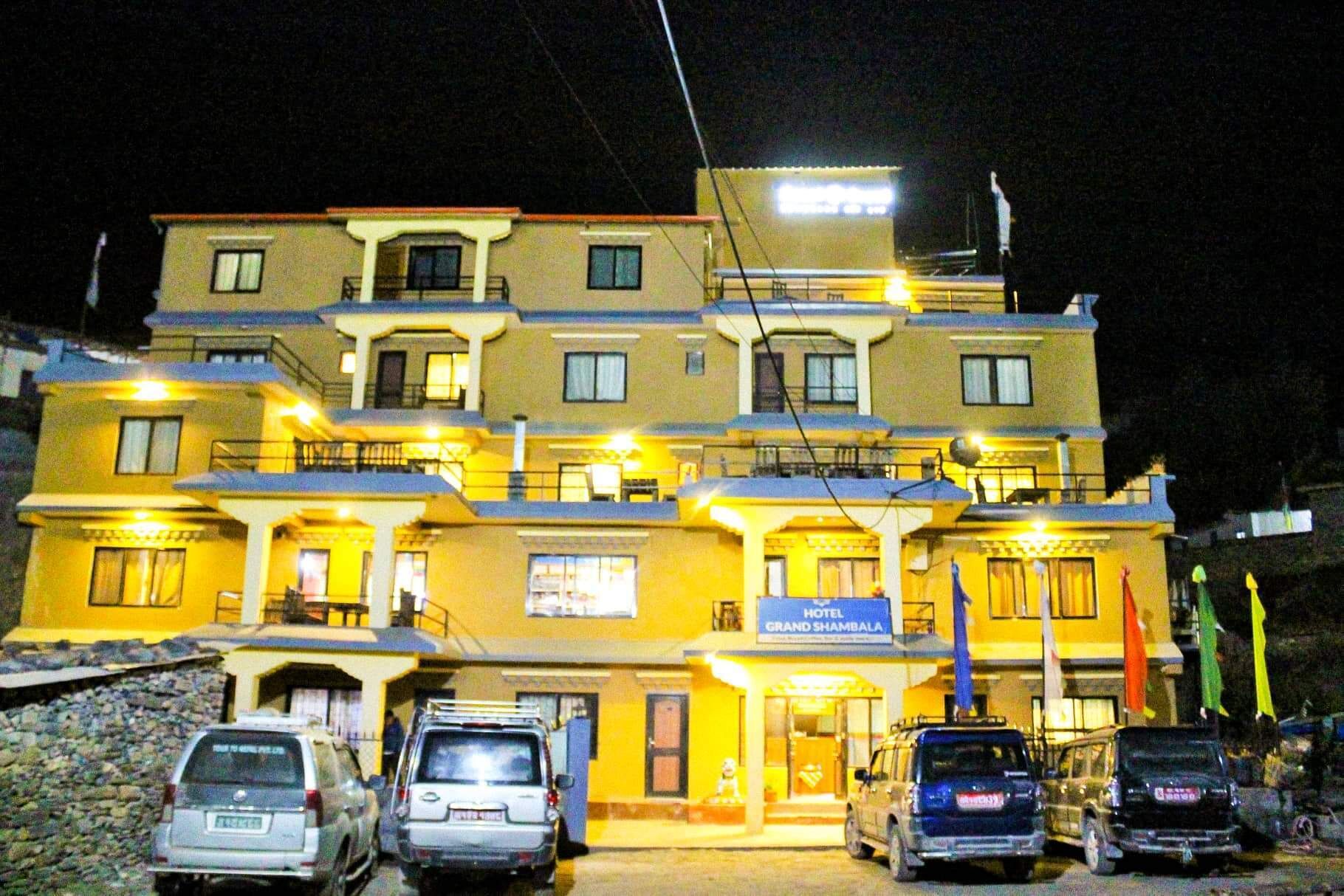 Front of property – evening/night