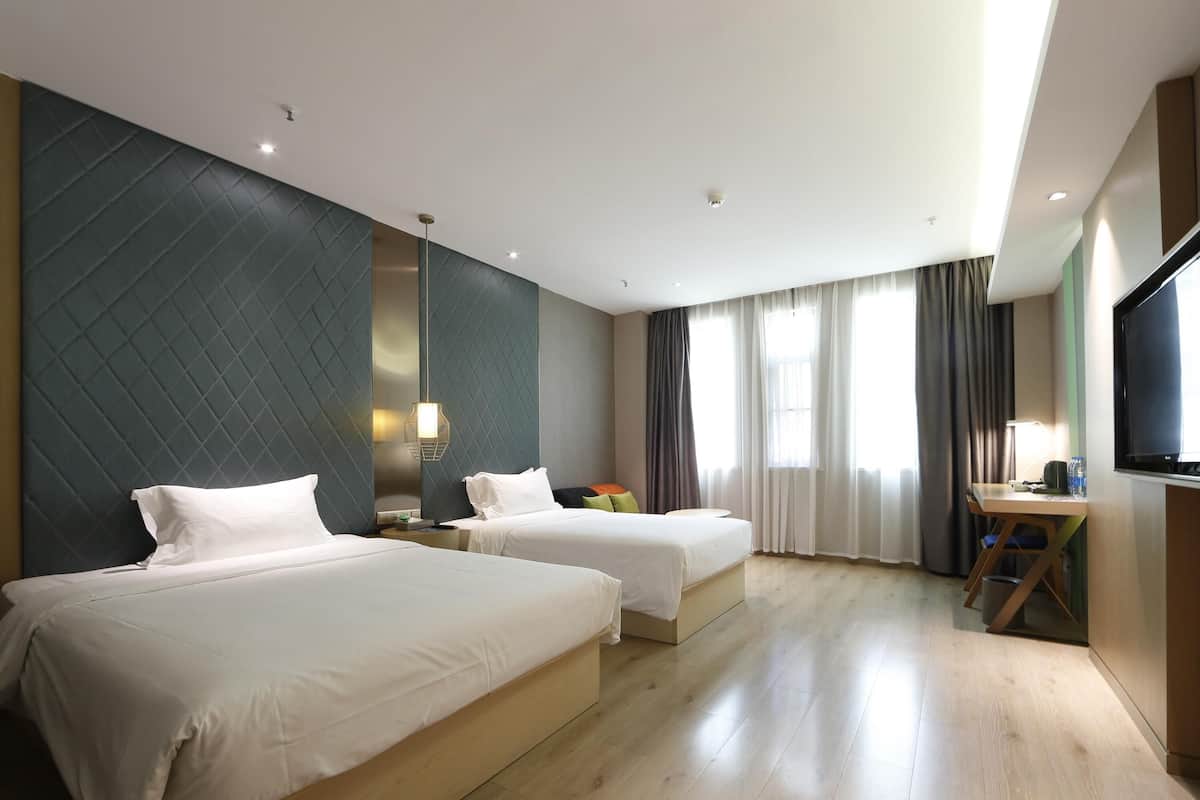 Family Room, Multiple Beds | Minibar, desk, laptop workspace, blackout drapes