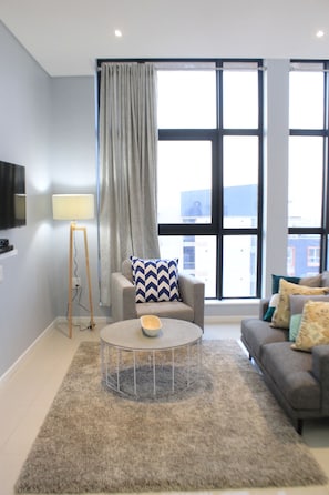 Studio | Living area | Flat-screen TV - Tower Bliss Studio Apartment (Gaborone)