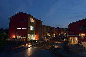 Front of property - evening/night - Swiss Village 113 (Jeju City)