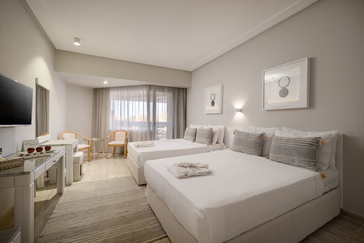 1 habitación, caja de seguridad en la habitación y escritorio