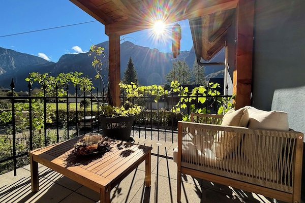 Panoramic Apartment, 1 Queen Bed with Sofa bed, Non Smoking, Mountain View | Balcony view